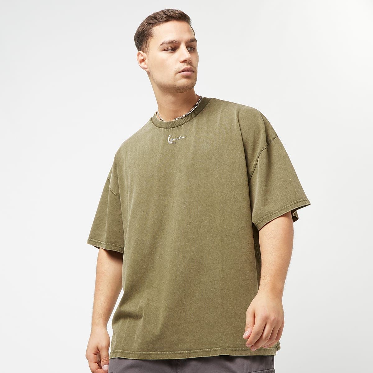 Small Signature Heavy Jersey Washed Boxy Tee 
