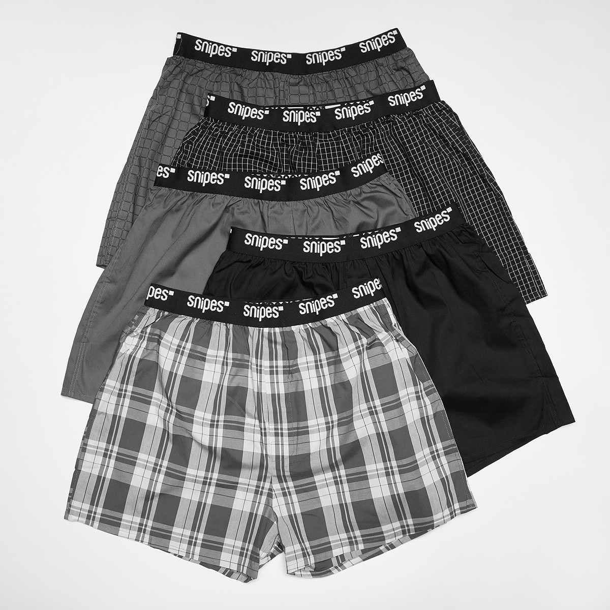 5 PACK - Black Tape  Woven Boxershorts
