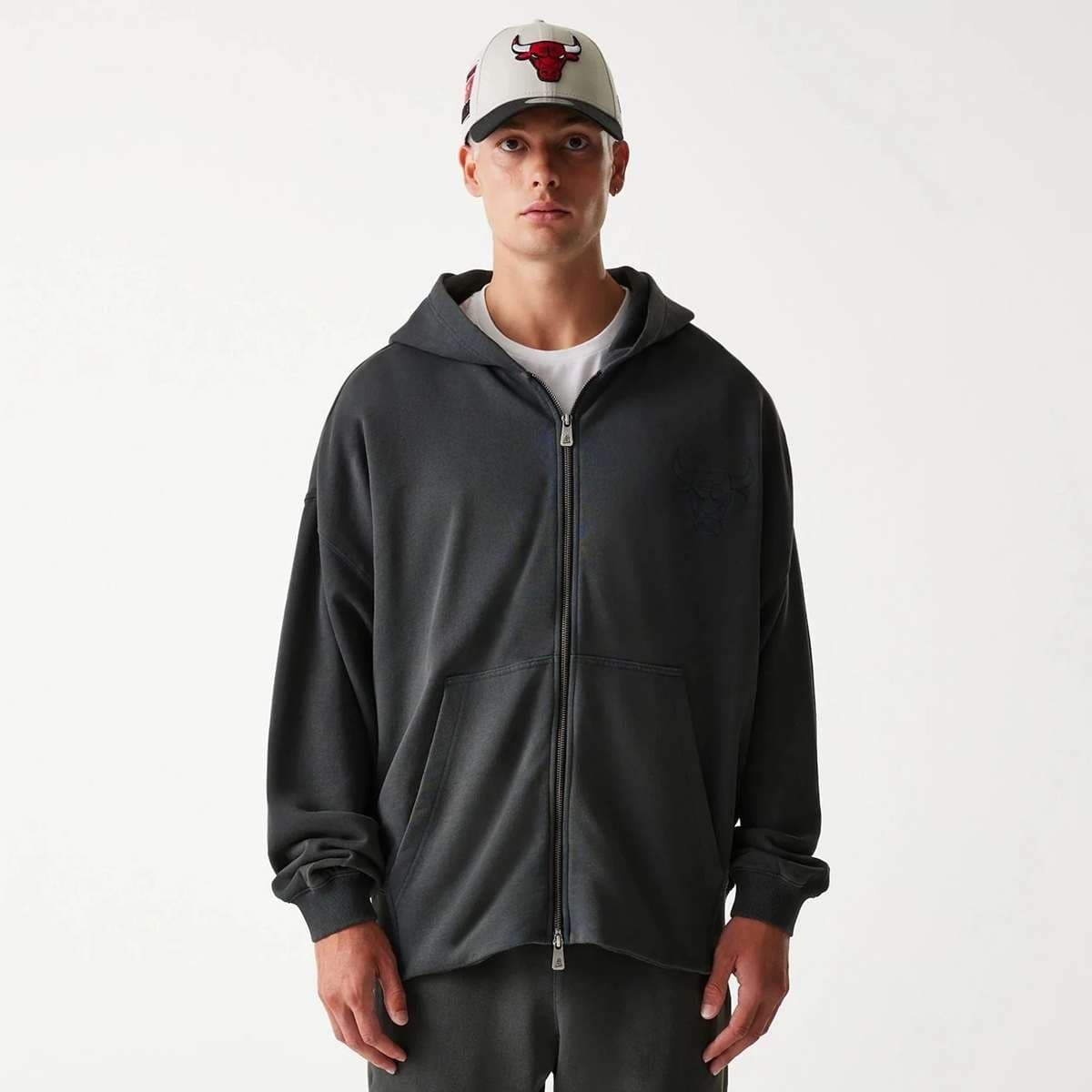 NBA Washed Full Zip Chicago Bulls