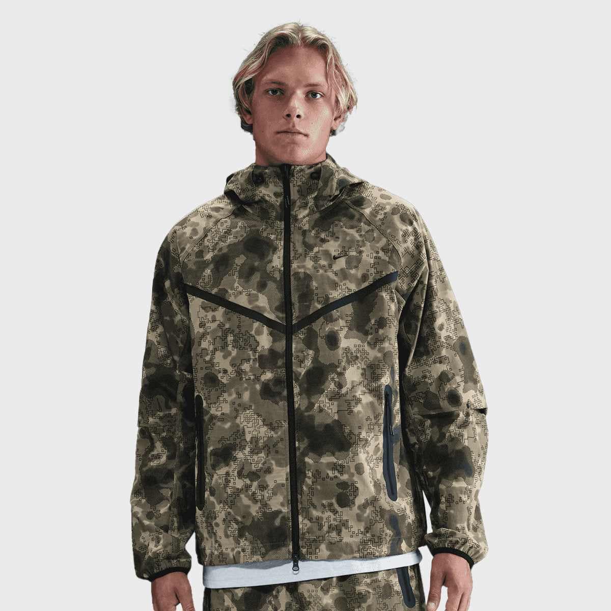 Tech Dri-FIT Woven Camo Windrunner Oversized Jacket
