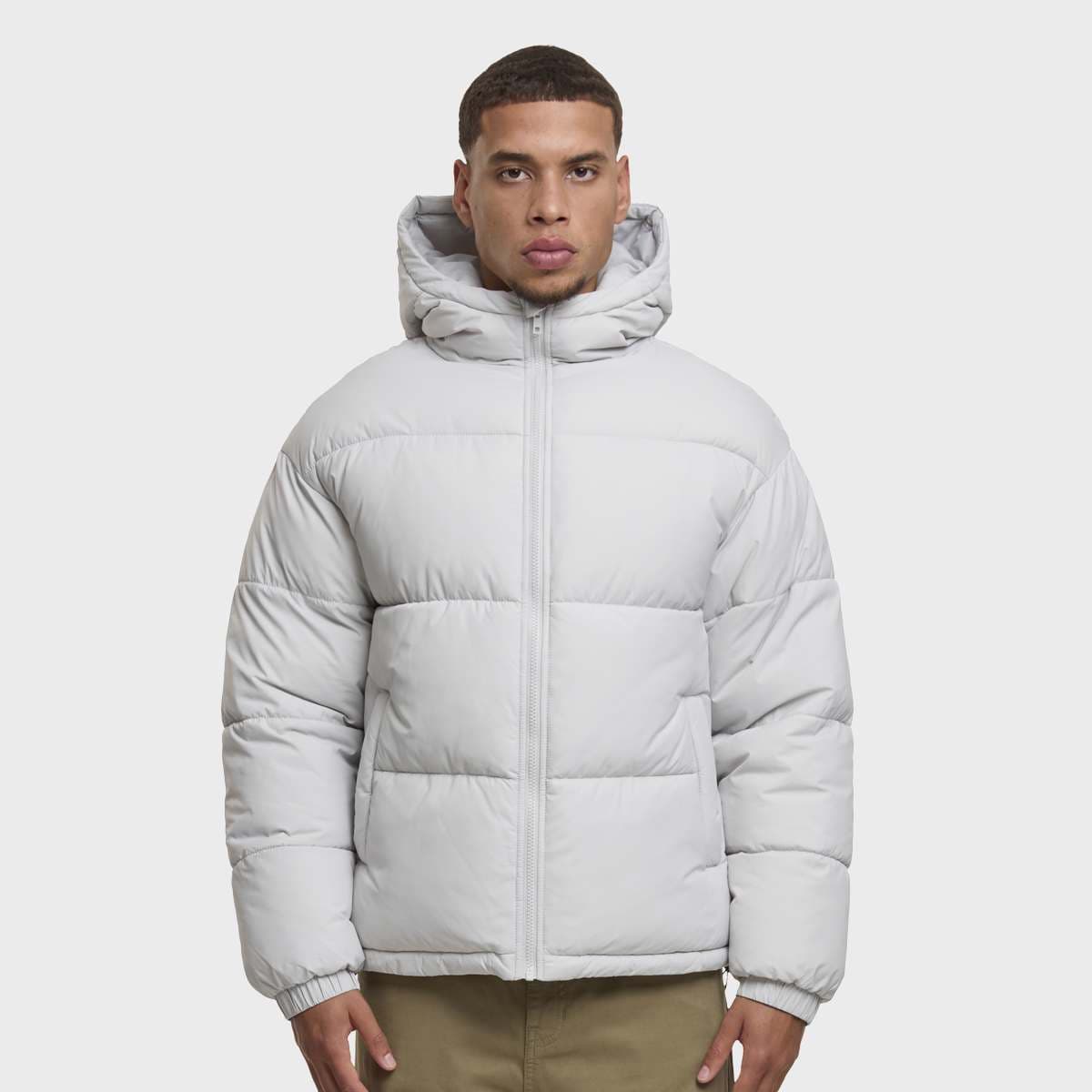 Shiny Puffer Jacket With Hood 