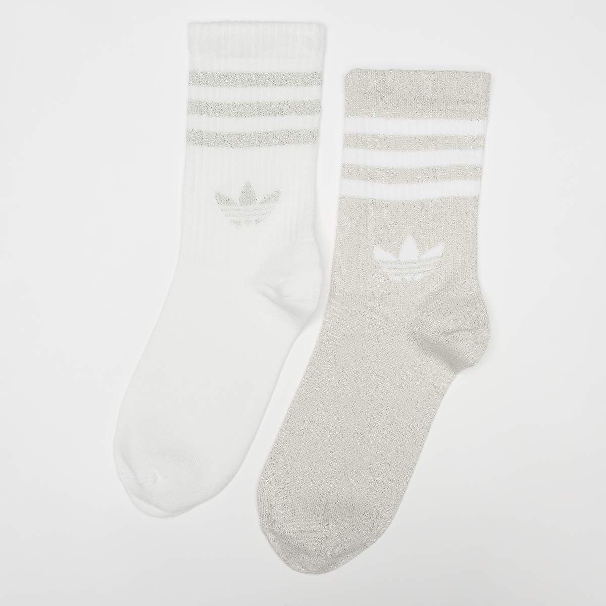 2 PACK - 3-Stripes Glitter Crew Socks