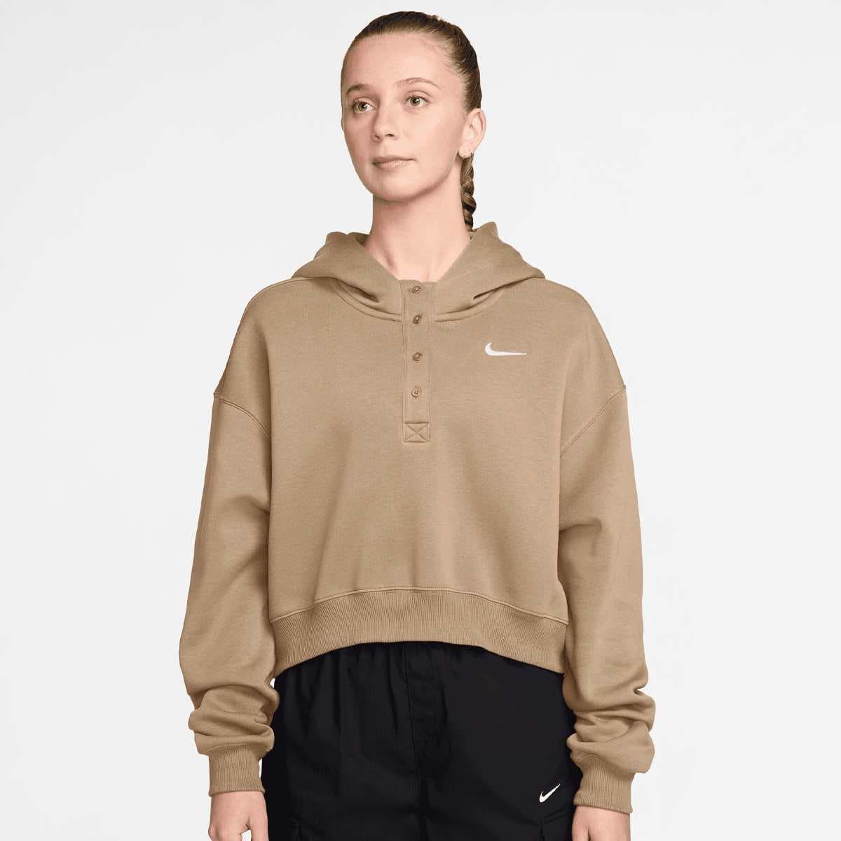 Sportswear Phoenix Fleece Oversized Crop Hoodie