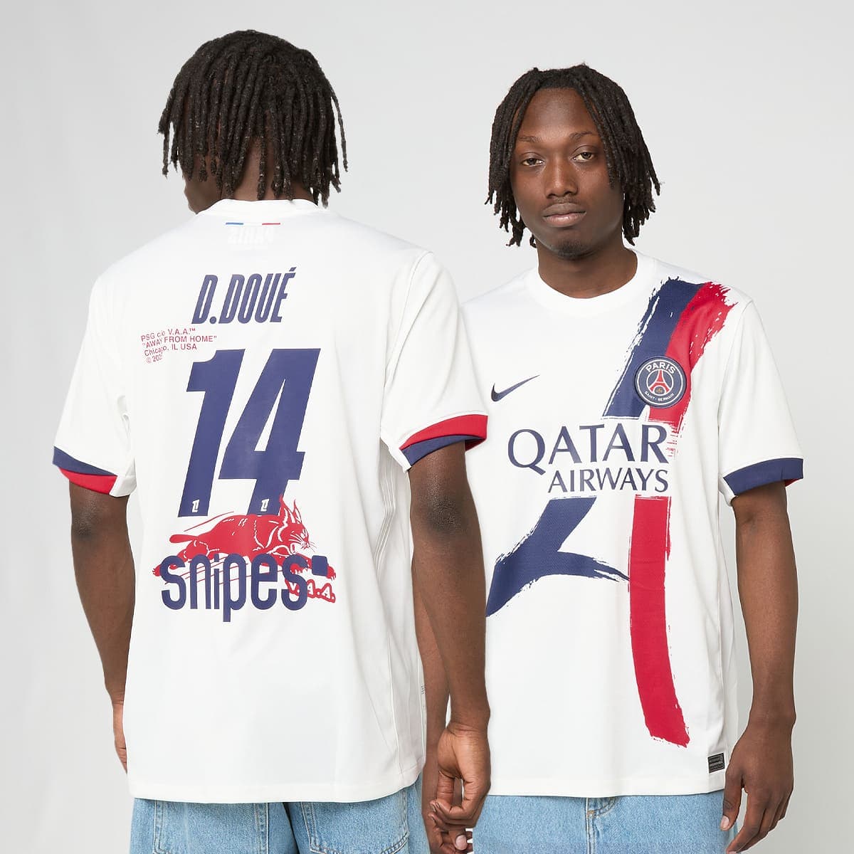 Doué / No. 14 / Virgil Abloh Archive / PSG DRI-Fit Jersey Shortsleeve Stadium 25/26