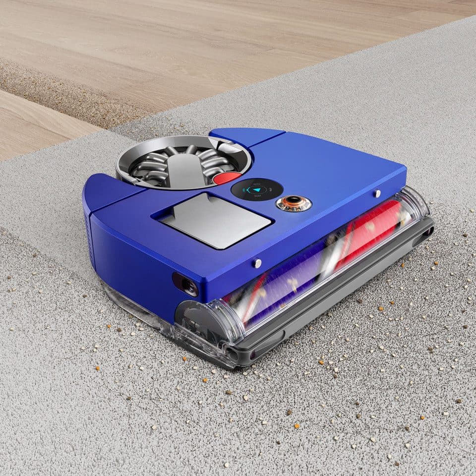 DYSON Saugroboter Dyson 360 Vis Nav™, 360° Kamerasystem, 375 W, beutellos, HEPA-Filter, beutellos, 9,9cm flach