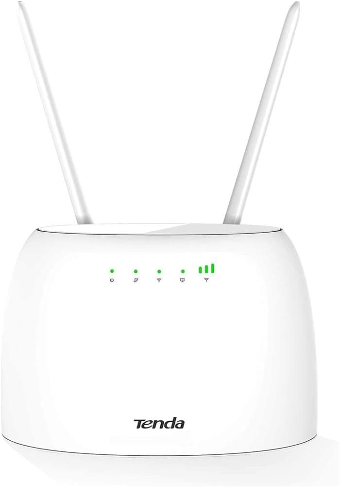 Tenda 4G06 4G LTE Cat4 Wireless Router 300Mbps, WiFi Router with SIM, 2 Antenne Rimovibili, porta LAN/WAN, 4G SIM Modem, Plug & Play – Nessuna configurazione