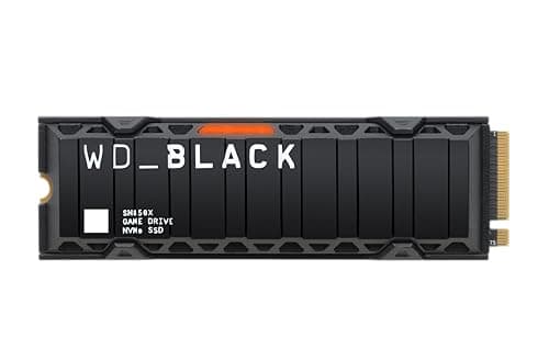 WD_BLACK SN850X NVMe SSD mit Heatsink 2 TB interne SSD (Gaming Speicher, PCIe Gen4-Technologie, Lesen 7.300 MB/s, Schreiben 6.600 MB/s) - POWERED BY SANDISK