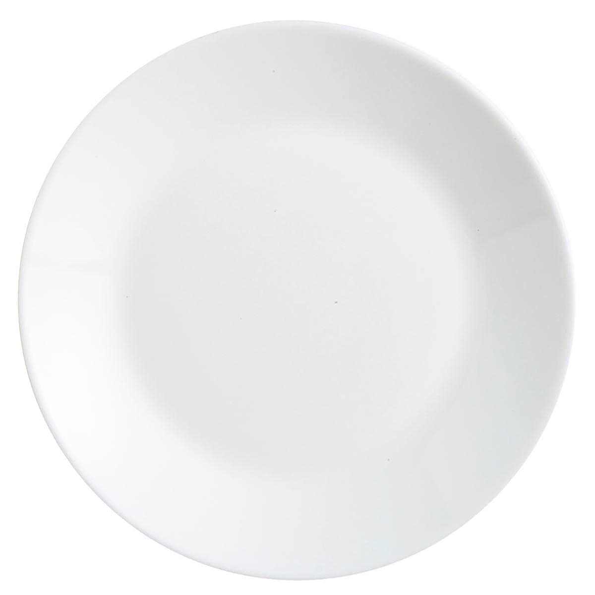 Arcopal Zelie Lot de 12 assiettes à dessert en verre opale extra résistant Blanc 18 cm
