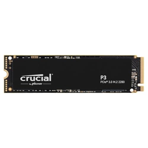 Crucial P3 500GB M.2 PCIe Gen3 NVMe Interne SSD 3D NAND, bis zu 3500MB/s - CT500P3SSD8