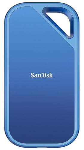 SANDISK Creator Pro Portable SSD 1 TB (Für Content Creator, robuste Bauweise, 2.000 MB/s Lesen &amp; Schreiben, USB-C, Fallschutz bis 3 m, IP65, inkl. 1 Monat Adobe Creative Cloud)