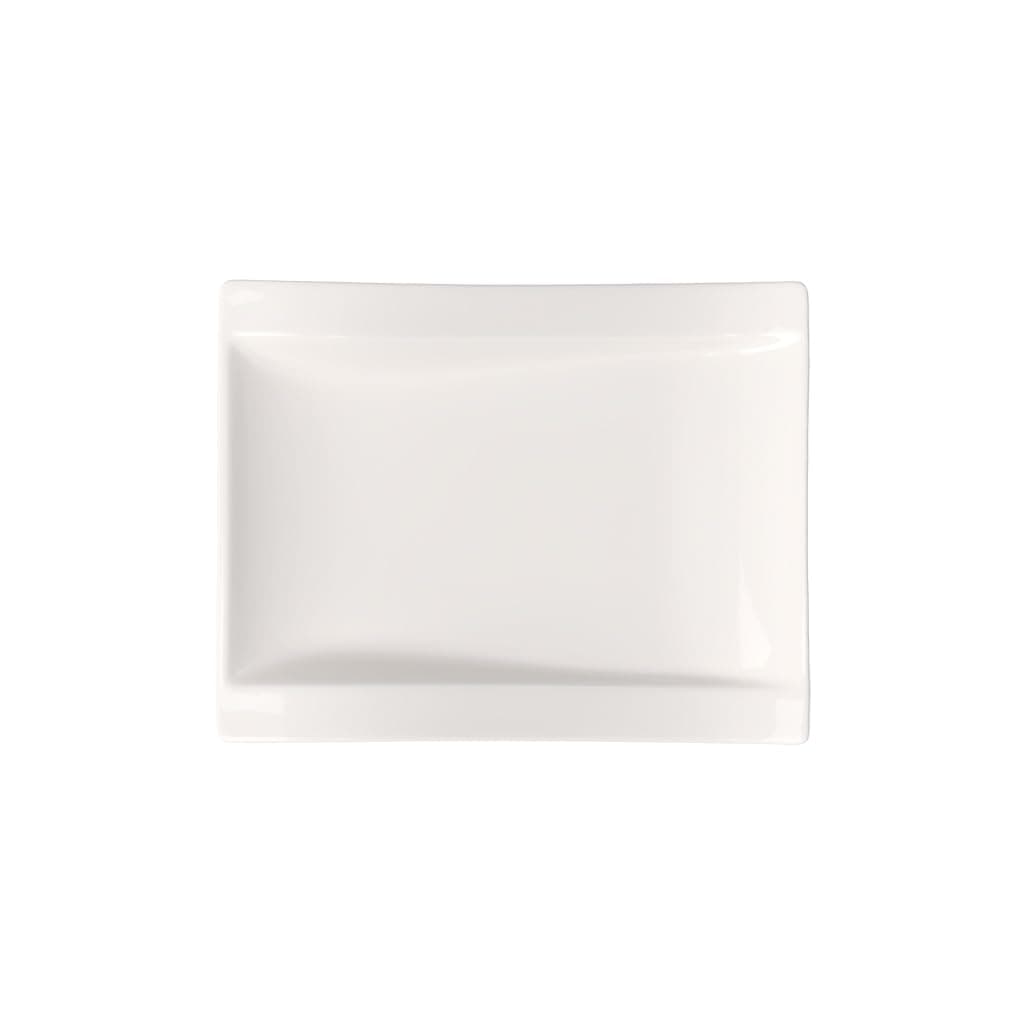 Villeroy & Boch - NewWave Rechteckiger Frühstücksteller Weiß, Spülmaschinenfest, Mikrowellensicher, Teller Keramik, Speiseteller, Essteller, Geschirr, Premium Porzellan