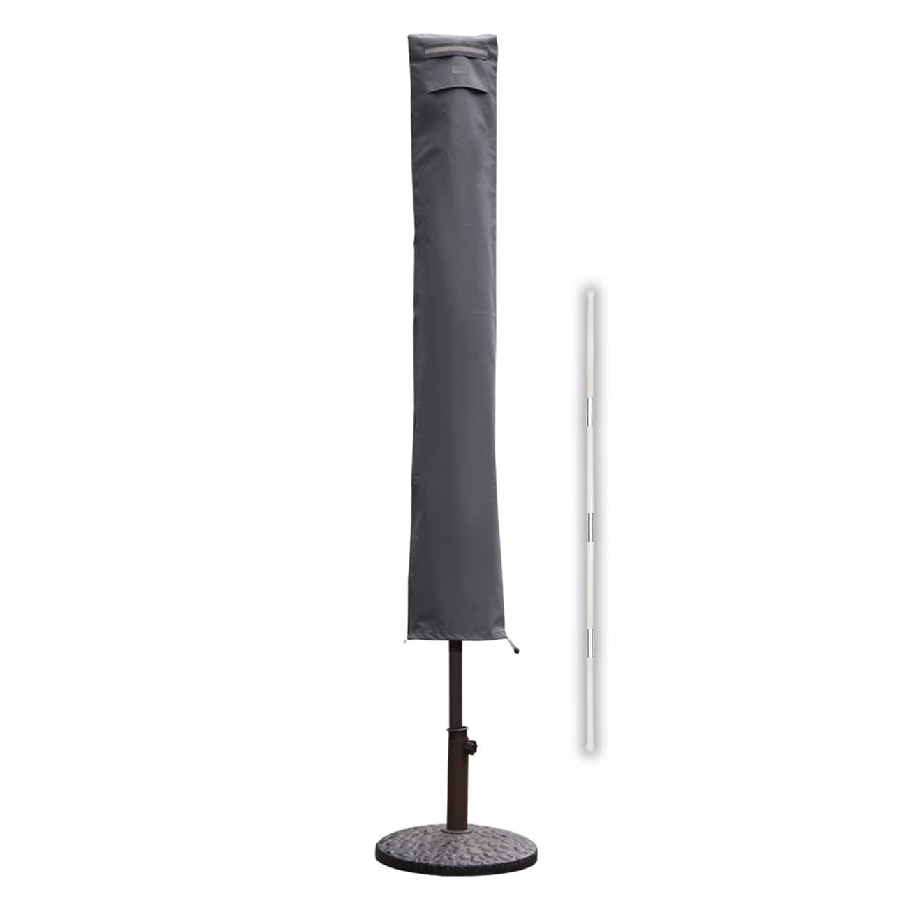 Sekey Schutzhülle für Ø 300 cm Sonnenschirm, Abdeckhauben für Sonnenschirm Grau