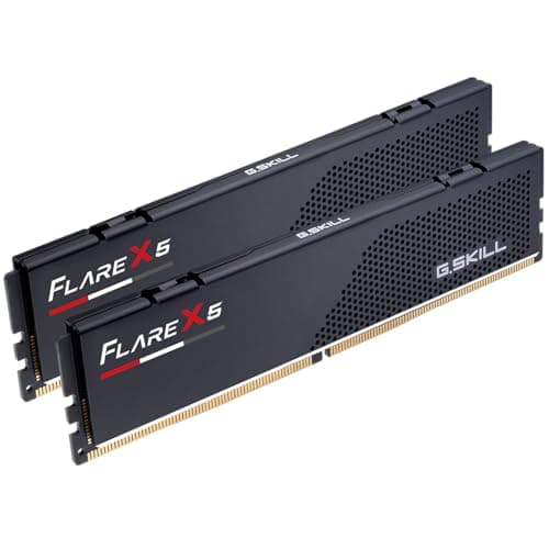 G.Skill Flare X5 Series 32GB (2 x 16GB) 288pin SDRAM DDR5 6000 (PC5-48000) CL32-38-38-96 1, 35V Dual Channel Desktop Memory Modell F5-6000J3238F16GX2 -FX5 (Mattschwarz)