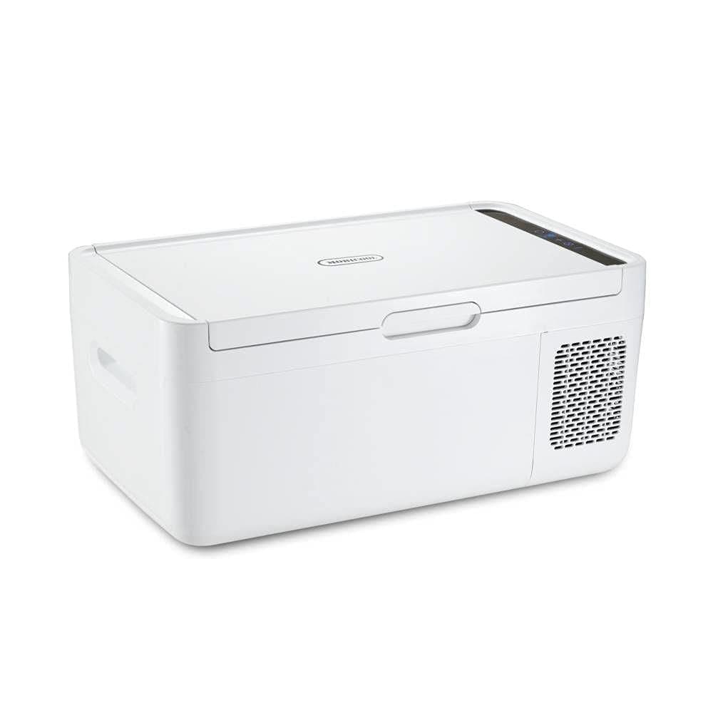 MOBICOOL MCG15 nevera con compresor 15L – 12V/24V y 230V, enfriamiento rápido – nevera eléctrica portátil para coche, camping, autocaravana y barco – compacta, potente & de bajo consumo