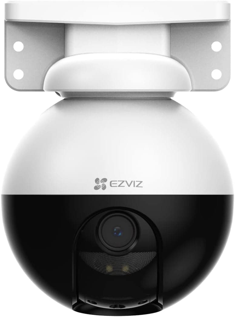 EZVIZ 2K WLAN IP PT Kamera, Outdoor Kamera mit KI-Personenerkennung, Aktive Verteidigung, 30 Meter Farbnachtsicht，340° Schewenk- / 80°Neigung und SD Kartenslot verfügbar, C8W Pro