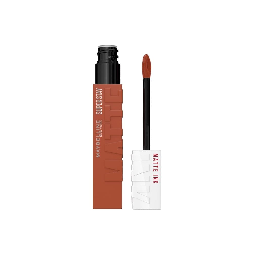 Maybelline New York Super Stay Matte Ink Flüssiger Lippenstift für 16H Halt, Mattes Finish, Kussecht & Wischfest ohne Abfärben, Hochpigmentierte Farbe, Nuance: 500 Insider, 5ml