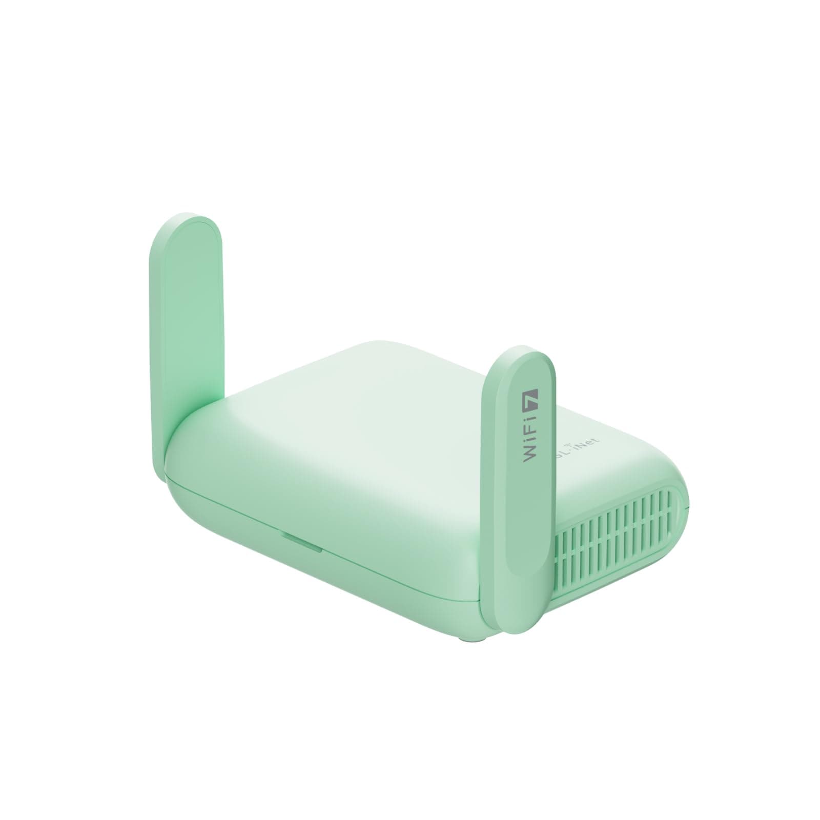 GL.iNet GL-MT3600BE (Beryl 7) Routeur de Voyage Wi-FI 7 - Mini Routeur Portable Double Port 2.5G, Gateway VPN Sécurisé, Hotspot Mobile pour Hôtel, Télétravail & Camping-Car, Supporte WPA3 & IPv6