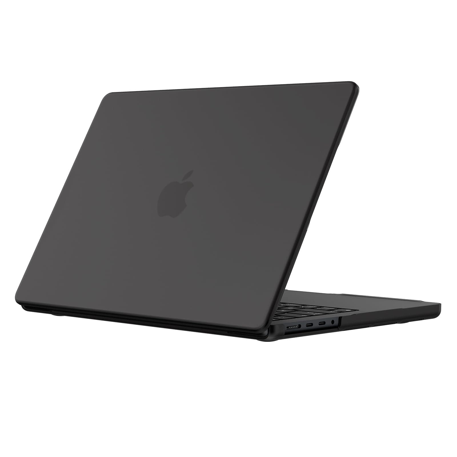 EooCoo Custodia compatibile con MacBook Pro 14 Pollici M5 M4 M3 M2 M1A3434 A3426 A3112 A3185 A3401 A2779 A2918 A2992 A2442 Pro Max 2026 2025-2023 2021, Cover Rigido in Plastica-Nero Opaco Traslucido