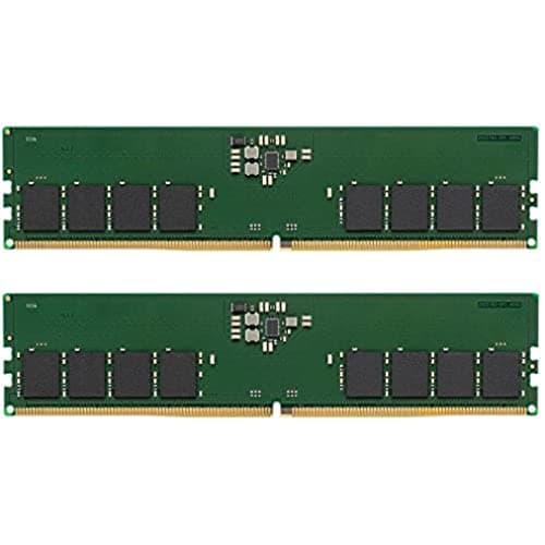 Kingston ValueRAM 16GB (2x8GB) Kit de 2 4800MT/s DDR5 Non-ECC CL40 DIMM 1Rx16 KVR48U40BS6K2-16 Mémoire de bureau