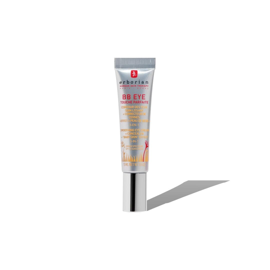Erborian - Crème BB Eye Touche Parfaite - Maquillage & Soin du Visage - Contour des Yeux - Camoufle, Anti-Cernes, Effet Peau de Bébé - Protection Solaire SPF 20 - Cosmétique Coréen - 15 ml