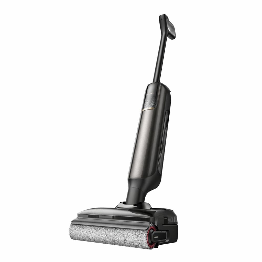 Mova M50 Aspirateur Eau/poussière, Double Bord, Aspiration 22 kPa, Anti-enchevêtrement, Brosse lavée à 85 °C, séchage 5 Min, Rotation 90°, détection saleté et Aspiration Auto