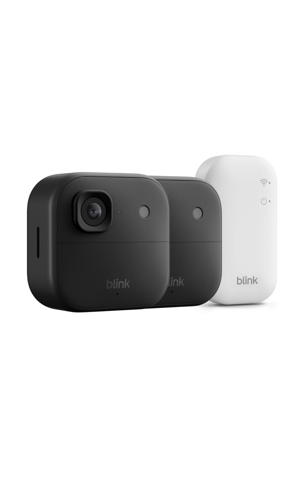 Blink Außenkamera 2K+ (neueste Generation) – Kabellose, intelligente Sicherheitskamera, 2K-Videoauflösung, bis zu zwei Jahre Batterielaufzeit. Sync-Basismodul enthalten – 2-Kamera-System, Schwarz
