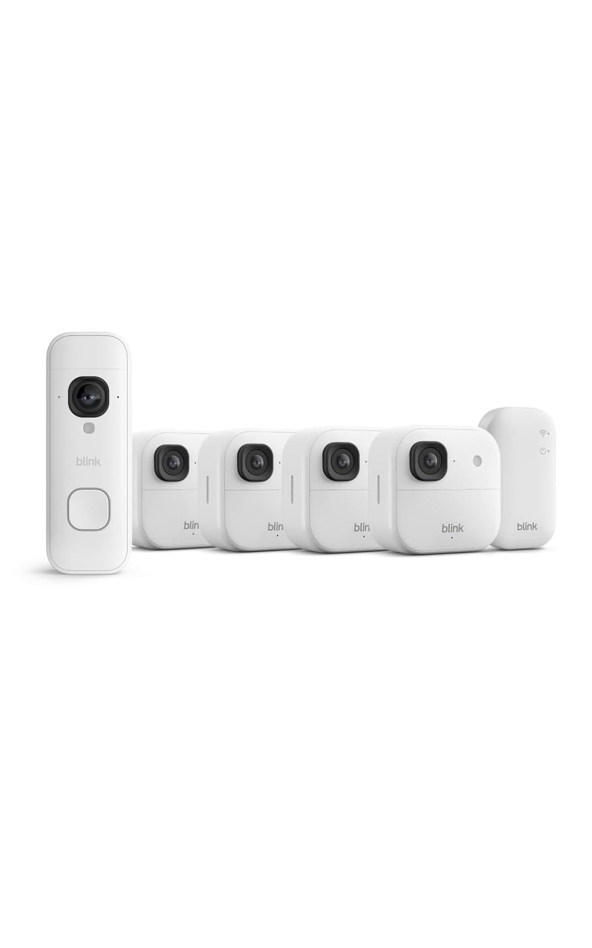 Cámara exterior 2K+ Blink con Blink Videotimbre 2K+ (última generación), Blanco, módulo de sincronización básico Incluido