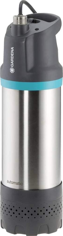 Bomba sumergible a presión GARDENA 6100/5 inox automatic: Bomba sumergible a presión automática, caudal 6100 l/h, filtro de suciedad, operación silenciosa, seguro de marcha en seco integrado (1773-20)