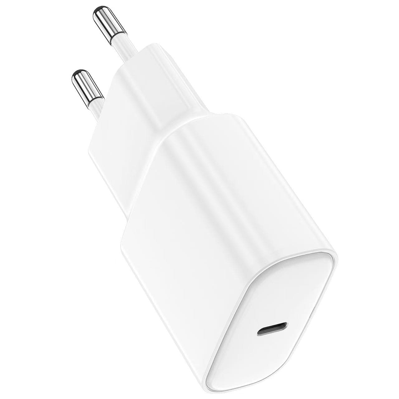 Caricabatterie rapido USB-C da 20 W per Apple iPhone 17/16e/15/14/Pro Max/Plus/13/12/11/X/XR, per iPad Pro/mini/air, alimentatore ricarica rapida e spina da muro