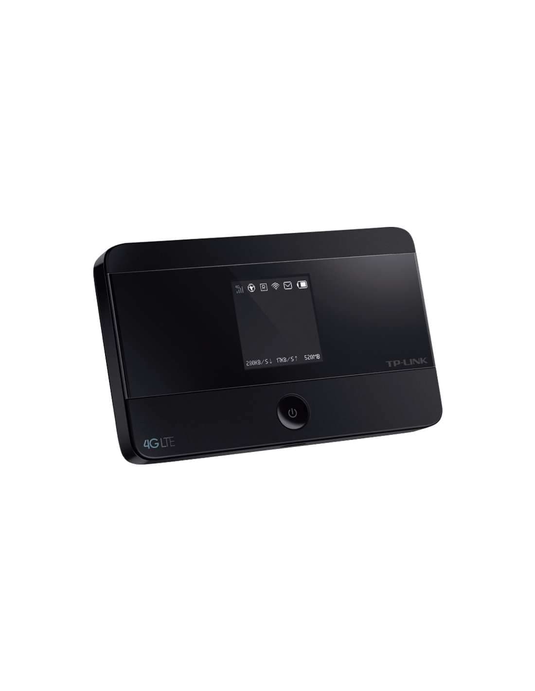 TP-Link M7350 - Router 4G (CAT4) Wi-Fi Portátil, MiFi, Pantalla a Color, 150 Mbps, Batería 2000 mAh (8h), Conexión 10 Dispositivos Simultáneamente, Fácil Configuración, Color Negro