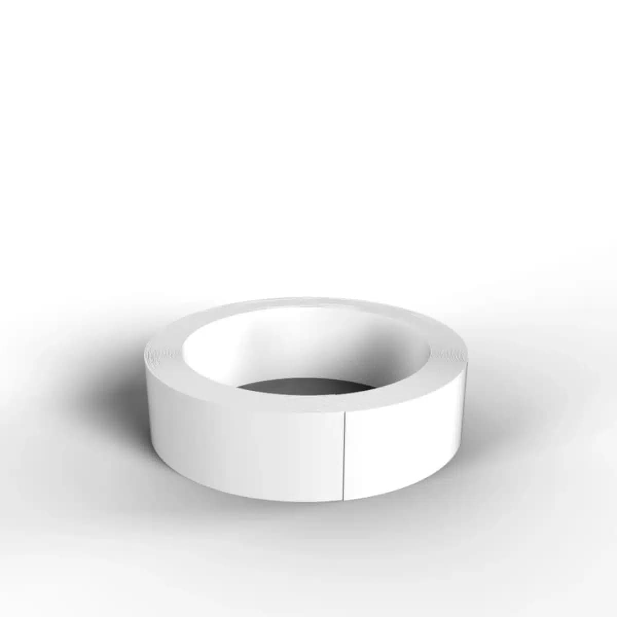 Nordlinger Pro Smart Profile Champlat Adhésif PVC Flexible - Blanc -Profil Plat 3 cm x 10 m - Finitions Intérieures Faciles et Esthétiques