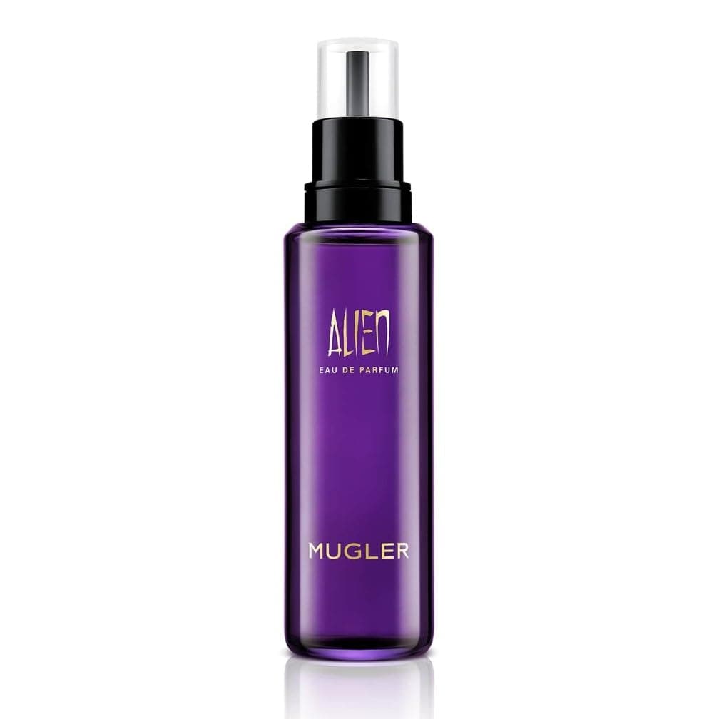MUGLER Alien Eau de Parfum per Donna, Ambrato, Legnoso e Floreale, Casherman, Ambra e Gelsomino, Fragranza Straordinaria, Mistica e Senza Tempo, Ricaricabile