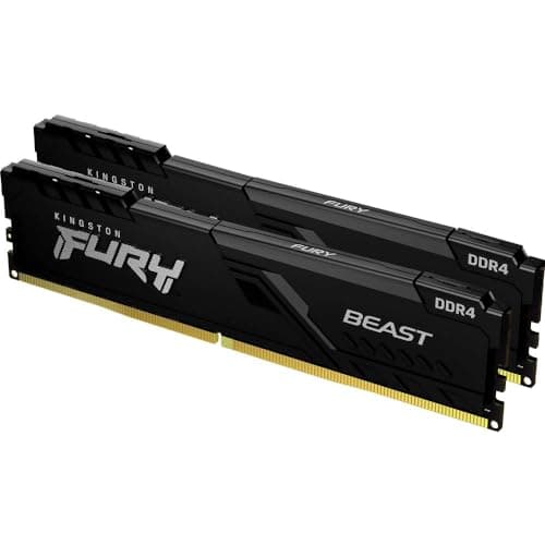 Kingston FURY Beast 32GB (2x16GB) 3200MHz DDR4 CL16 Desktop Speicher Kit mit 2 KF432C16BB1K2/32