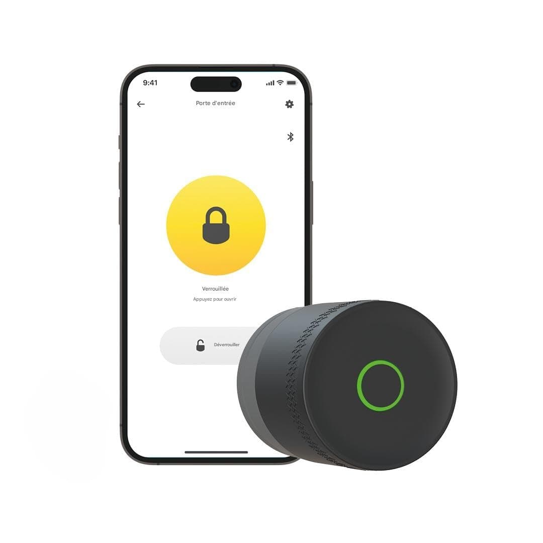 Yale Serrure Electronique Connectée Linus L2 Lite - Noir - 05/109100/MB - Accès sans clé - Installation facile - Compatible Matter | Clés numériques - Activité en temps réel - App Yale Home