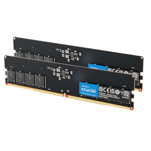 Crucial DDR5 RAM 16GB Kit (2x8GB) 5600MHz, PC Computer Arbeitsspeicher, (auch 5200MHz / 4800MHz) CL46 - CT2K8G56C46U5