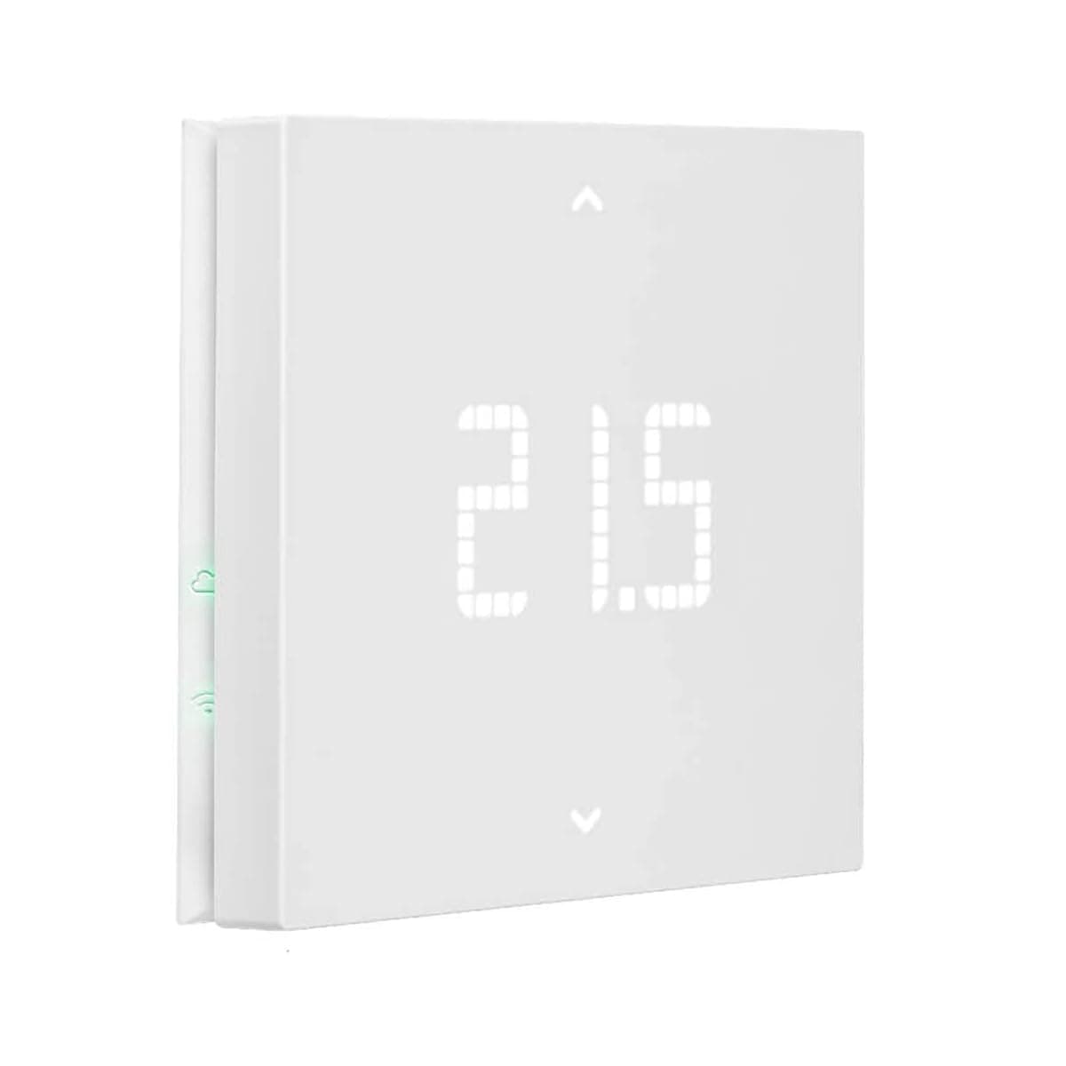 Vimar 02912 Termostato WiFi, compatibile con assistenti vocali Alexa e Google, riscaldamento e condizionamento ON/OFF e PID, gestione locale e da App View, Bluetooth, retroilluminazione LED