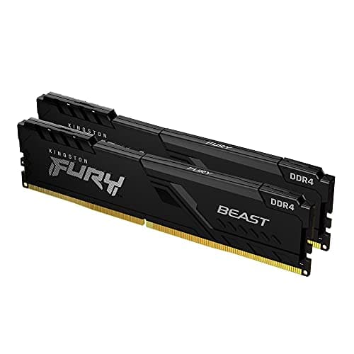 Kingston FURY Beast 32GB (2x16GB) 3200MHz DDR4 CL16 Desktop Speicher Kit mit 2 KF432C16BB1K2/32