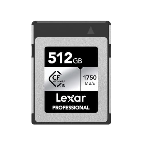 Lexar Professional 512GB CFexpress Karte, Typ B CFe Karte, bis zu 1750MB/s Lesegeschwindigkeit, mit PCIe Gen3x2, kompatibel mit DSLR, rückwärts mit XQD Kamera