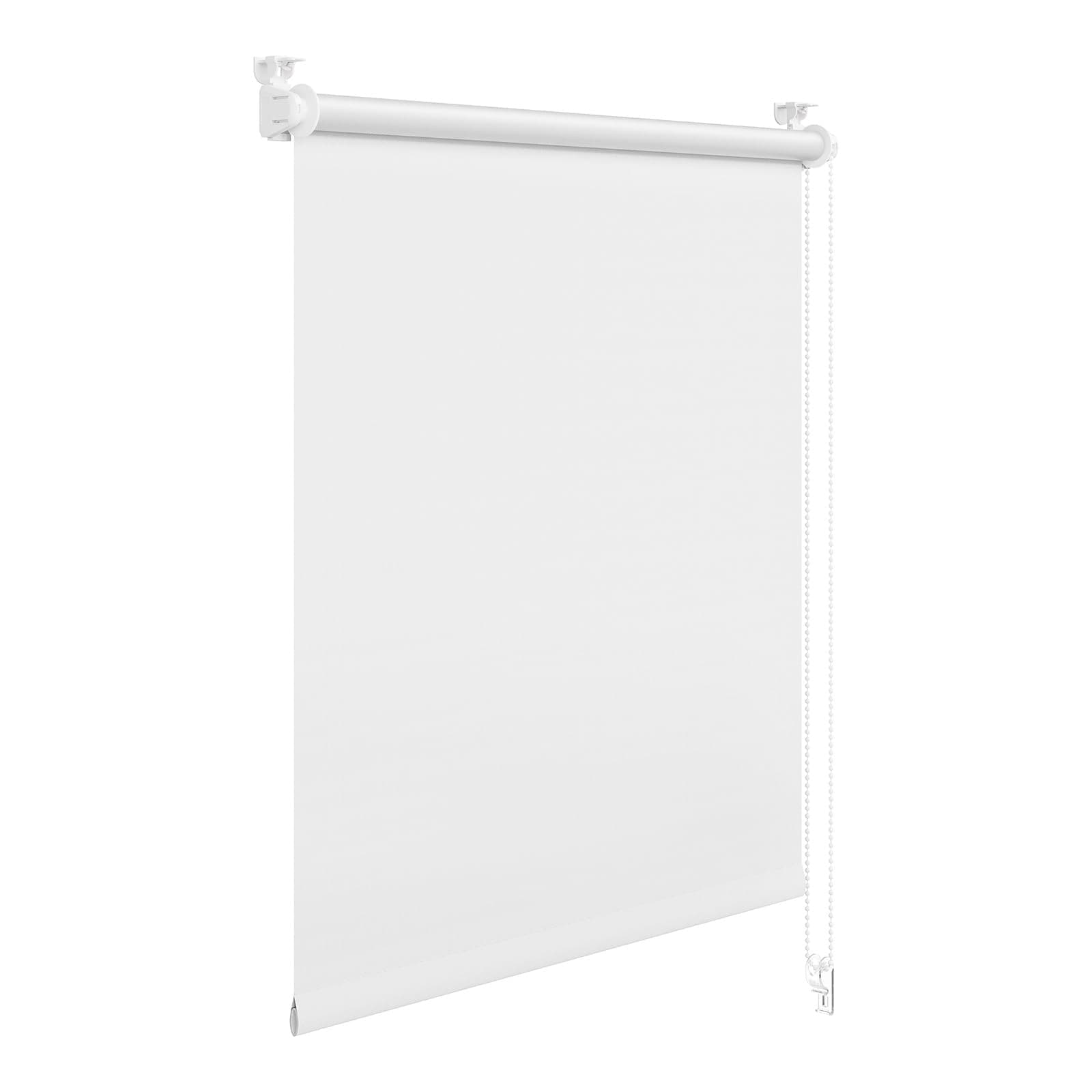 WOLTU Verdunkelungsrollo ohne Bohren, Thermo Verdunkelungsrollo mit Kette, Sichtschutz, für Türen und Fenster, 80 x 210 cm, Weiß