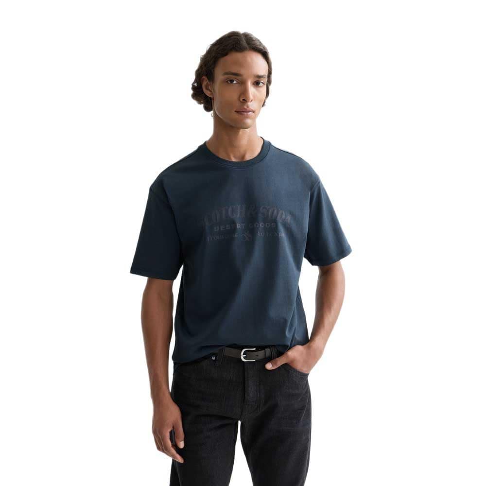 Scotch & Soda Herren Front Artwork Relaxed-fit T-Shirt