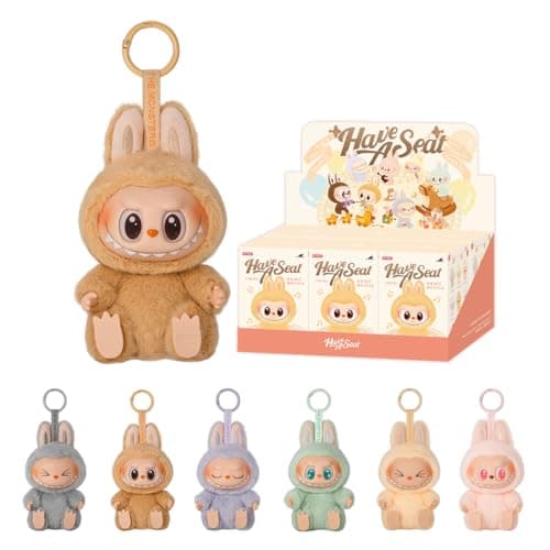 POP MART THE Monsters - Have a Seat Vinyl Plush Whole Set,Figuren-Überraschungsbox, Plüschpuppe, Kunst, zufällige Actionfigur, Sammlerstücke