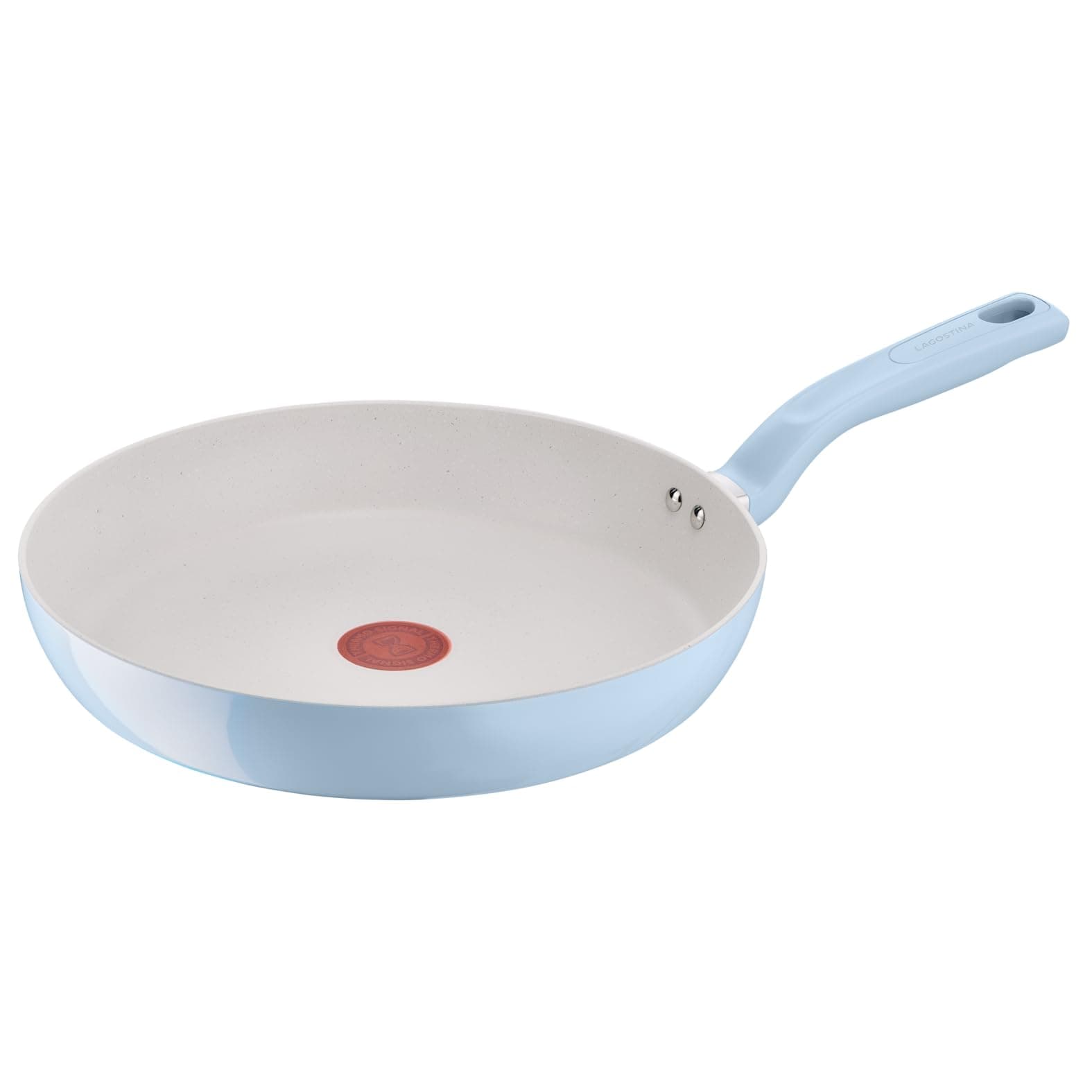 Lagostina Brezza, Padella Antiaderente Ø 28 cm, Rivestimento Mineralia, Indicatore di Calore Thermo-Signal, Manico Rivettato, Compatibile con Induzione