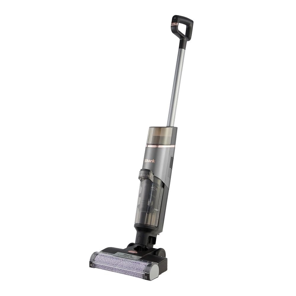Shark HydroVac Aspiradora mopa sin cable, aspira y friega suelos, con cepillo multisuperficie giratorio antimicrobiano para eliminar olores, limpia en seco y húmedo, modo autolimpieza, gris WD210EU