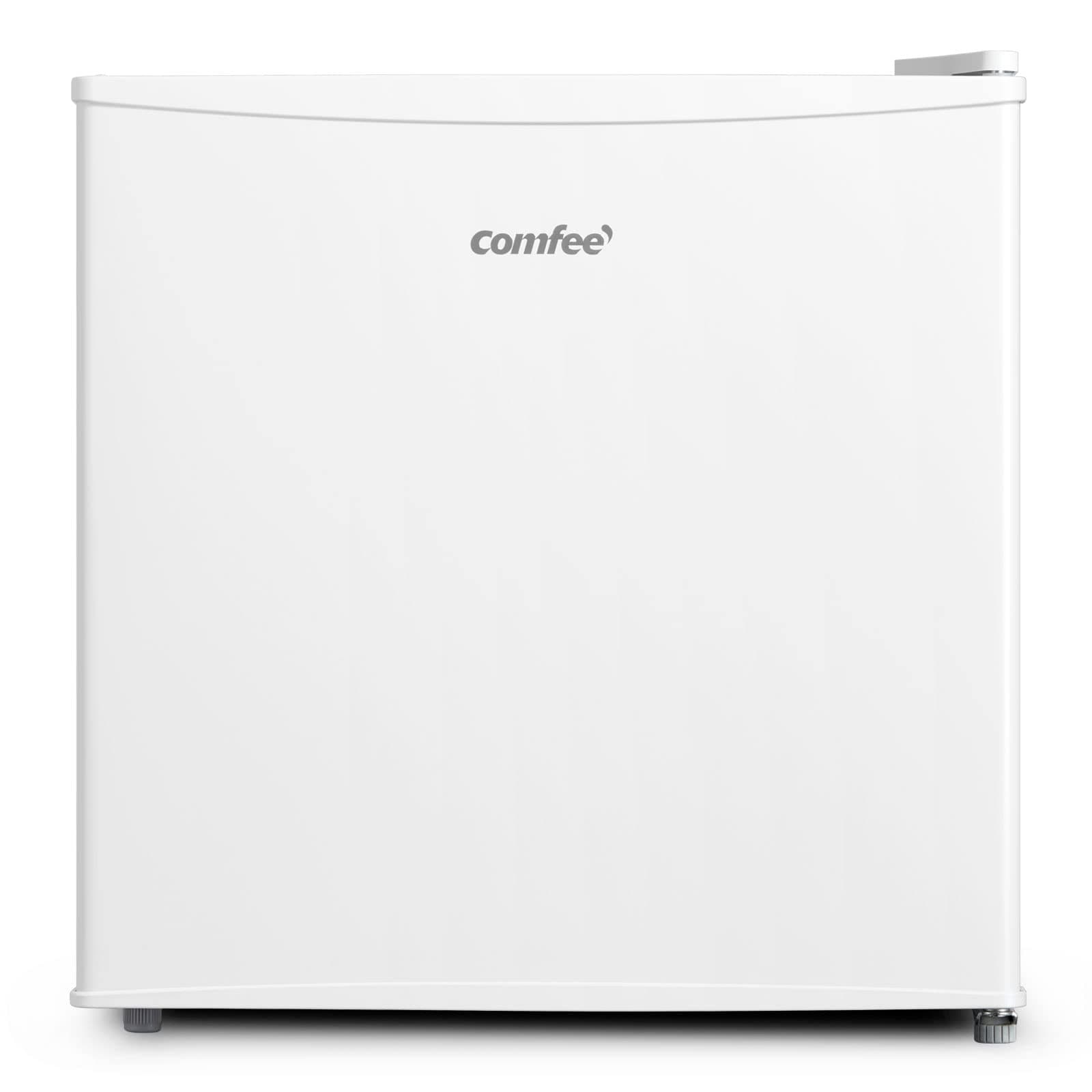 COMFEE' RCU40WH3EU(E) Mini Congelatore 31 L, Congelatore Compatto con Porta Reversibile, Classe 4 Stelle, Silenzioso, Termostato Regolabile, Ripiano Rimovibile, Bianco