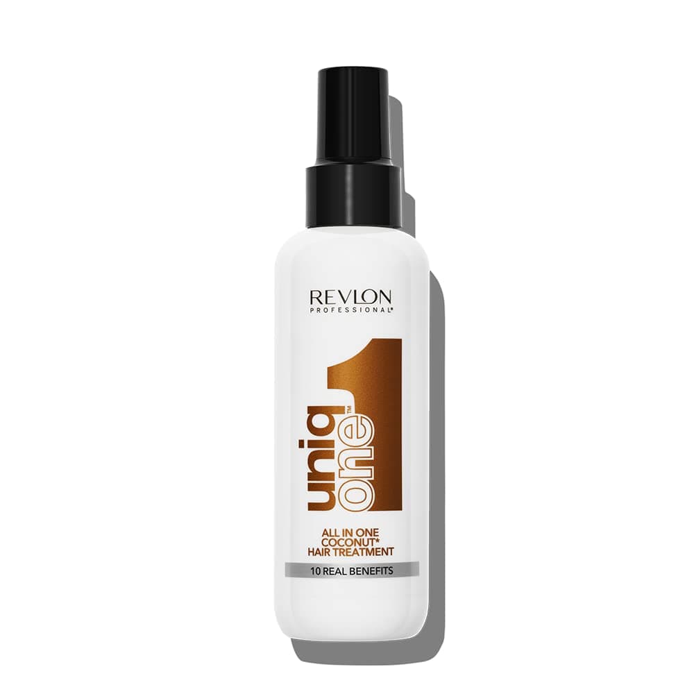 REVLON PROFESSIONAL UniqOne Hair Treatment Coconut, 150 ml, Leave in Haarkur für bessere Kämmbarkeit & Glanz, Haarpflege ohne Ausspülen, Anti Frizz Spray mit Hitzeschutz, vegan