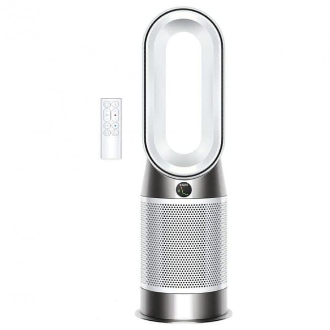 Dyson Purifier Hot+Cool HP1 Luftreiniger und Heizlüfter, Weiß und Weiß | HEPA-H13-Versiegelung, Entfernt 99,95 % Partikel bis 0,1 Mikron, Air Multiplier Technologie, App- und Sprachsteuerung