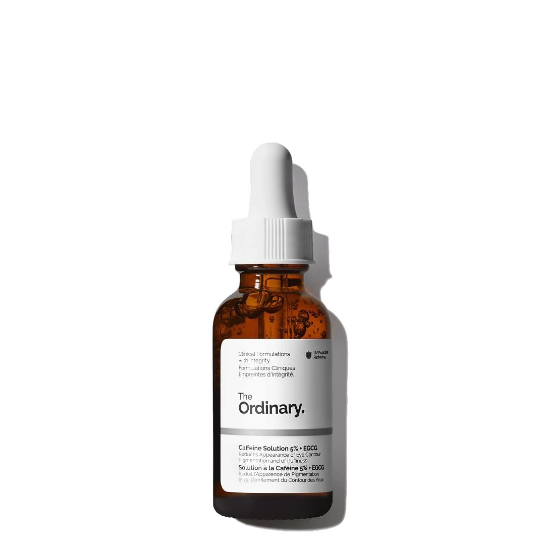 The Ordinary Solution à la Caféine 5% + EGCG, Sérum anti-cernes pour les contours des yeux noirs et fatigués, 30 ml