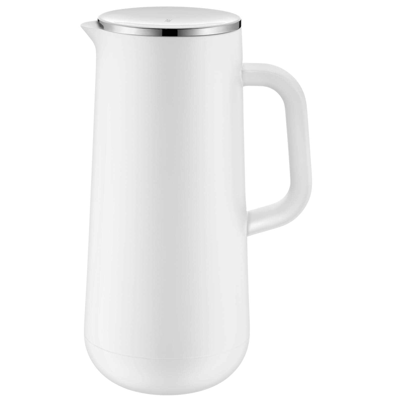WMF Impulse Thermoskanne 1l, Isolierkanne für Kaffee oder Tee, Drehverschluss, hält Getränke 24h kalt und warm, Thermoskanne für Kaffee oder Tee, weiß