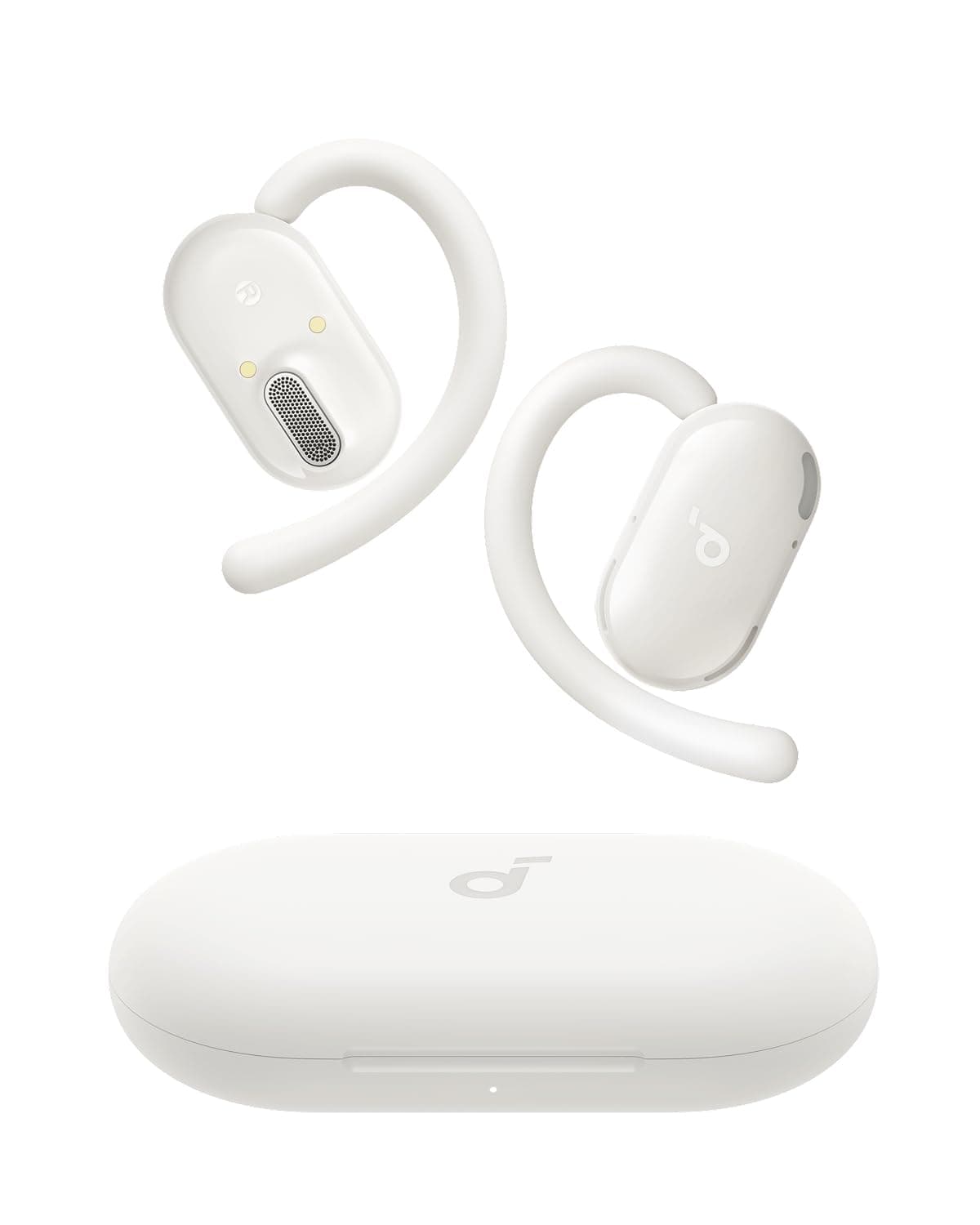 soundcore V20i von Anker Open-Ear Kopfhörer, verstellbare Ohrhaken, komfortabel, fester Halt, starker Bass, rauschfreie Telefonate, IP55, LED, 36h Spielzeit,Bluetooth 5.4 Earbuds,Multipoint Connection