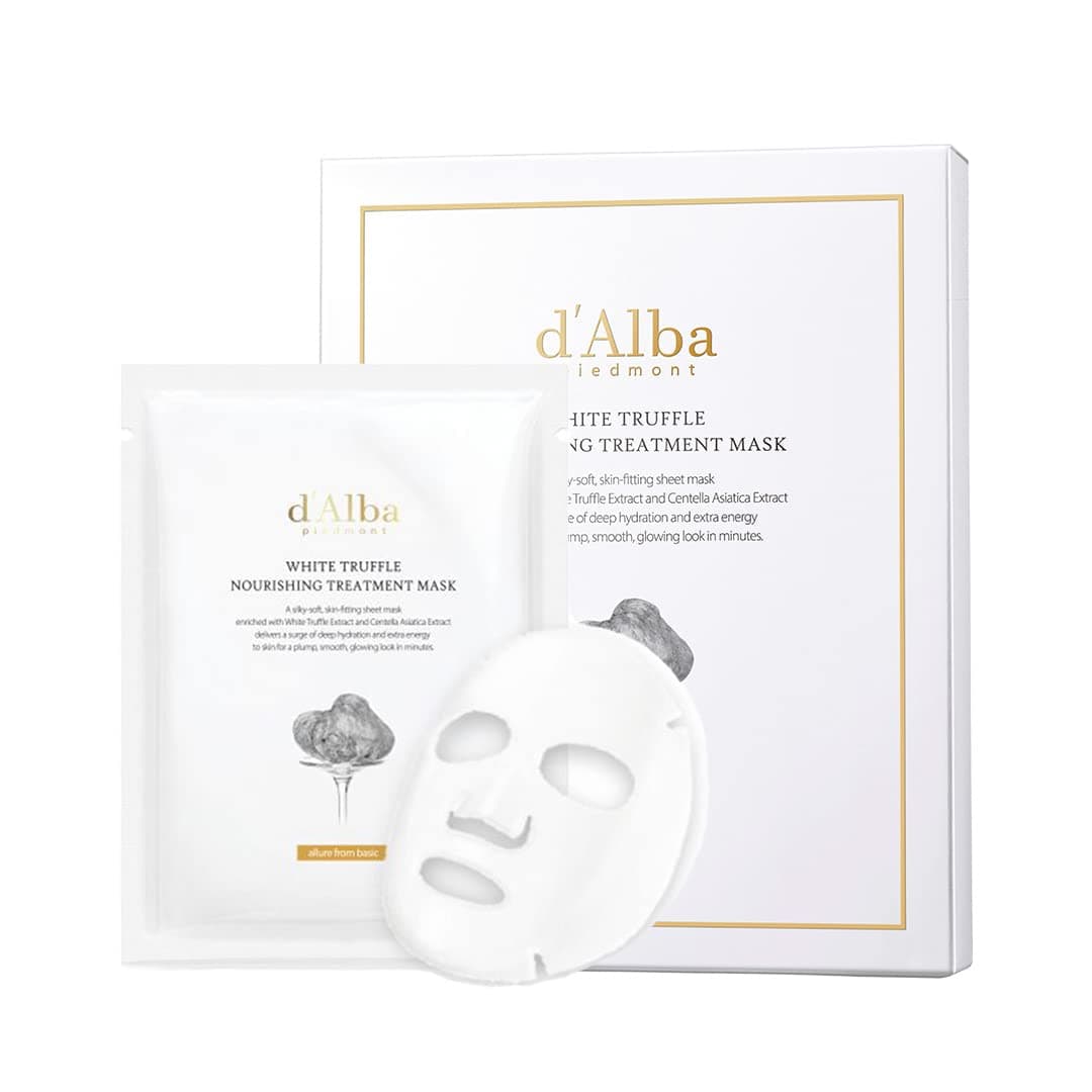 d'Alba | Italian weiß Truffle Nourishing Treatment Mask 5 Stück, pflegende Gesichtsmaske für die Nacht